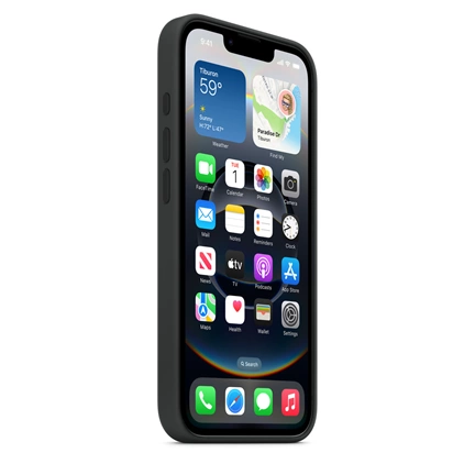 Apple iPhone 16e Silicone tok Fekete