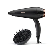 BaByliss D570DE Turbo Shine hajszárító 2200W, fekete-rose gold