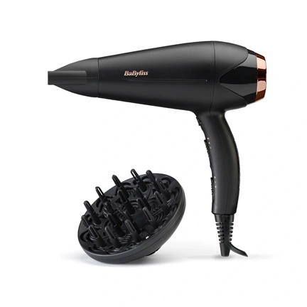 BaByliss D570DE Turbo Shine hajszárító 2200W, fekete-rose gold