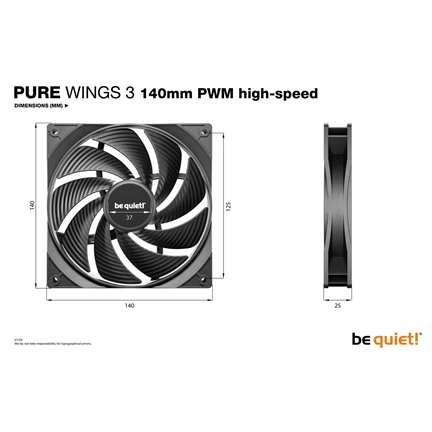 Be Quiet! PURE WINGS 3 140mm PWM high-speed (BL109)