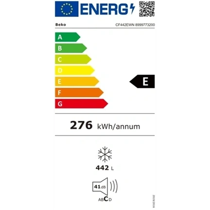 Beko CF442EWN fagyasztóláda, E energiaosztály, 442 liter