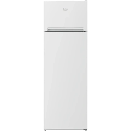 Beko RDSA280K40WN felülfagyasztós hűtőszekrény, E energiaosztály, fehér készülékszín, 204 (hűtőtér) + 46 (fagyasztótér)