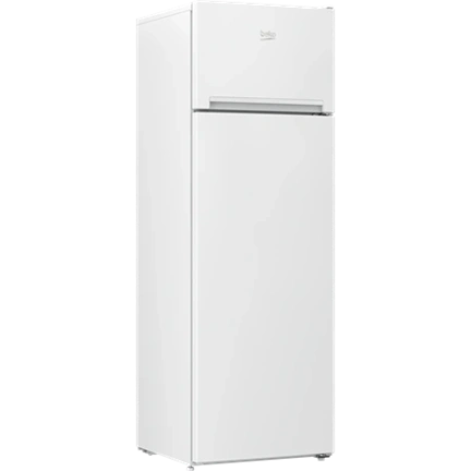 Beko RDSA280K40WN felülfagyasztós hűtőszekrény, E energiaosztály, fehér készülékszín, 204 (hűtőtér) + 46 (fagyasztótér)