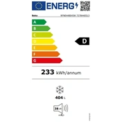 Beko RFNE448E45W fagyasztószekrény NoFrost, D energiaosztály, 404liter, fehér, ProSmart inverteres kompresszor