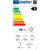 Candy BR 26SSB6G-S keskeny elöltöltős mosógép