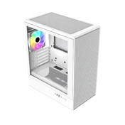 Cooler Master Elite 350 számítógépház - Micro-ATX, 4db 120mm-es ARGB ventilátor, fehér
