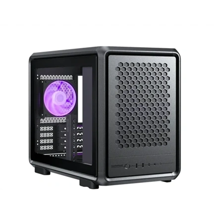 Cooler Master MasterFrame 400 Mesh számítógépház - micro-ATX, nyílt, 1db ARGB ventilátor, fekete