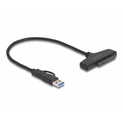 DELOCK USB/SATA 6Gb/s átalakító USB Type-C vagy Type-A USB csatlakozóval