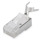 DIGITUS AK-219604 CAT6A árnyékolt 8P8C RJ45 Pass through átmenő moduláris dugó 100db/csomag