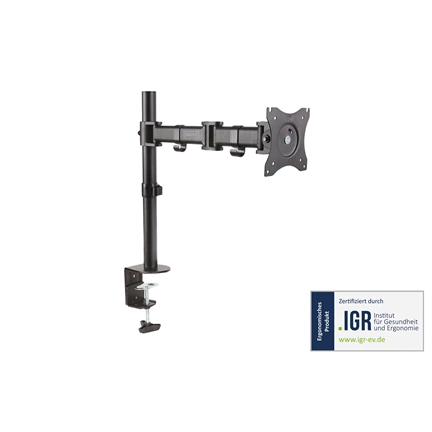 DIGITUS DA-90361 C-bilincses univerzális (VESA 75 / 100) fekete monitor tartó konzol
