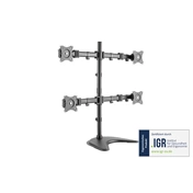 DIGITUS DA-90364 C-bilincses (VESA 75 / 100) univerzális 4-es fekete monitor állvány
