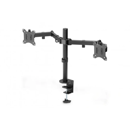 DIGITUS DA-90400 Univerzális (VESA 75/100) dupla fekete monitor tartó konzol