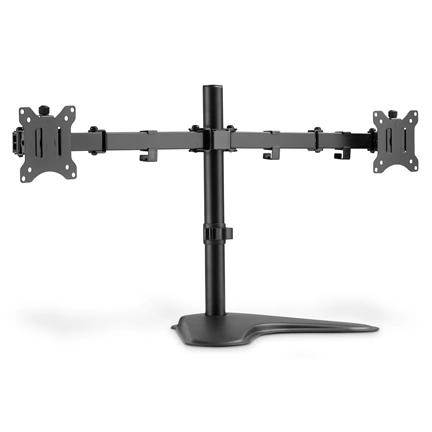 DIGITUS DA-90401 C-bilincses univerzális (VESA 75 / 100) 2-es fekete monitor tartó állvány