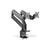 DIGITUS DA-90427 C-bilincses gázrugós univerzális (VESA 75 / 100) 2-es fekete monitor tartó konzol