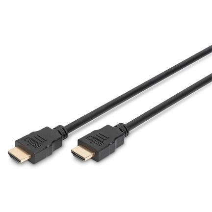 DIGITUS High Speed UHD 4K 30Hz 2.0 aranyozott Ethernet HDMI kábel 1m
