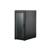 DIGITUS Rack Unique 19" 26U 1342x600x1000mm üvegajtós fekete álló rack szekrény