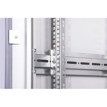DIGITUS Rack Unique 19" 26U 1342x600x600mm üvegajtós szürke álló rack szekrény