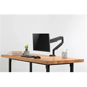 DIGITUS gázrugós C-bilincses univerzális (VESA 75 / 100) 1-es fekete monitor tartó konzol