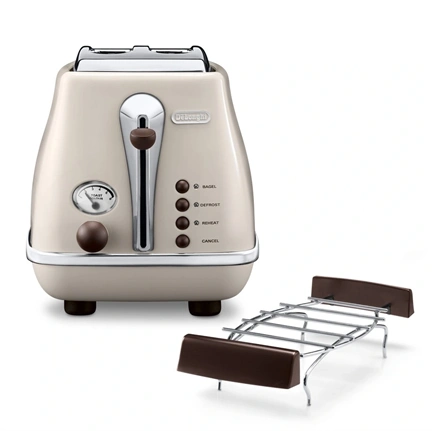 DeLonghi Icona Vintage CTOV2103 kenyérpirító, bézs