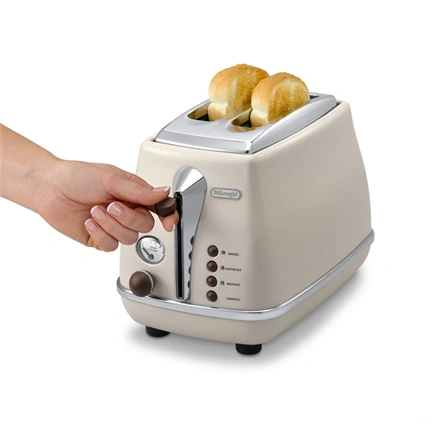 DeLonghi Icona Vintage CTOV2103 kenyérpirító, bézs
