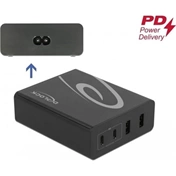 Delock USB töltő 2 db USB Type-C PD + 2 db USB Type-A 112 W-tal
