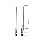 Delock gömbszerű WLAN antenna, RP-SMa csatlakozó, 4-7dBi, elfordítható