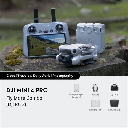 Dji Mini 4 Pro drón Fly More Combo (DJI RC 2)