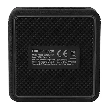 Edifier ES20 hangszóró - hordozható, Bluetooth, fekete