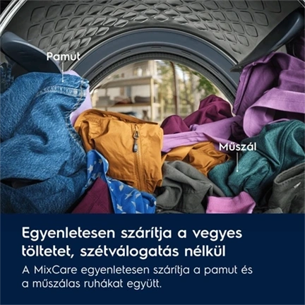 Electrolux EW7D39BOCE DelicateCare Hőszivattyús szárítógép, C  energiaosztály, 9 kg, inverter motor, Wifi
