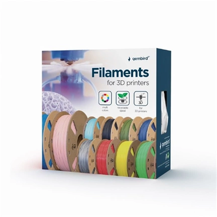 GEMBIRD PLA Plus filament 1.75 mm, 1 kg, Silver