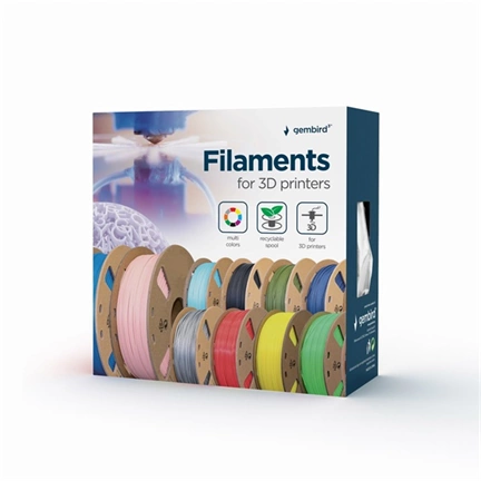 GEMBIRD PLA filament 1.75 mm, 1 kg, Grey