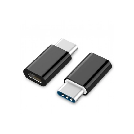 GEMBIRD USB 2.0 Type-C adapter (CM/MicroUSB-F), black