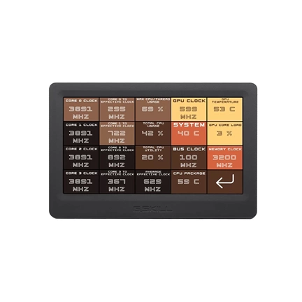 G.SKILL WigiDash 7-inch touch display widget dashboard/streamdeck