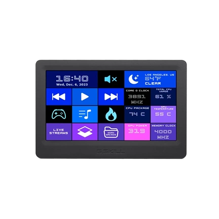 G.SKILL WigiDash 7-inch touch display widget dashboard/streamdeck