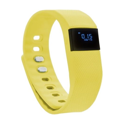 GoClever Smart Band fit okosóra, lépésszámláló; 240x20 kijelző SÁRGA