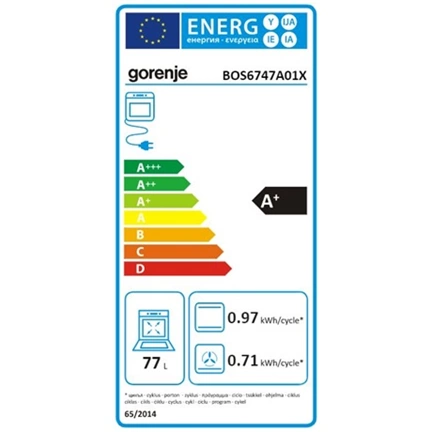 Gorenje BOS6747A01X beépíthető sütő