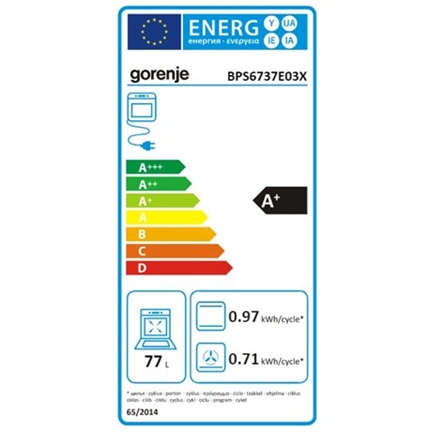 Gorenje BPS6737E03X beépíthető sütő