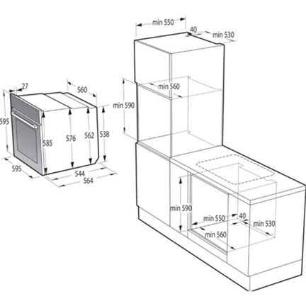 Gorenje BPSA6747DGWI beépíthető sütő 12 funkcióval