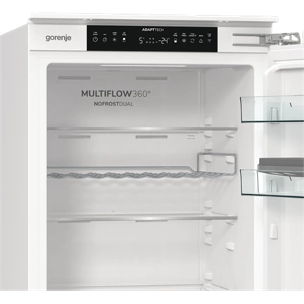 Gorenje NRKI517E62WF beépíthető kombi hűtő NoFrost
