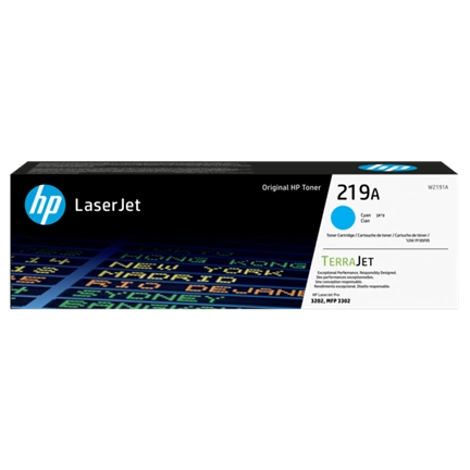 HP Toner (219A) W2191A ciánkék 1200/oldal 3302/3202