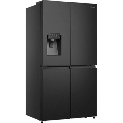 Hisense RQ760N4SBFE Hi7 szabadonálló négyajtós hűtőszekrény, fekete, 584 l