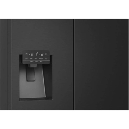 Hisense RQ760N4SBFE Hi7 szabadonálló négyajtós hűtőszekrény, fekete, 584 l