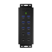 IcyBox 7x Port USB 3.0 HUB és 3 töltőport