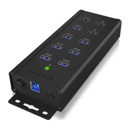 IcyBox 7x Port USB 3.0 HUB és 3 töltőport