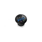 IcyBox Desk Hub 4x USB 3.0, 1x audio input, 1x audio output