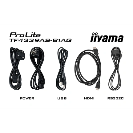 Iiyama ProLite TF4339AS-B1AG interaktív PCAP érintőkijelző 43" FHD IPS, Android 11