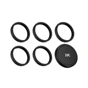 JJC LRR-OA6K2 Szilikon objektívvédő gyűrű és objektívsapka-készlet DJI Osmo Action 6-hoz