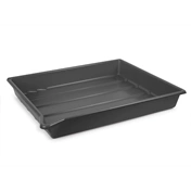 KAISER Lab Tray, 20 x 25 cm (7,9 x 9,8"), black 4157