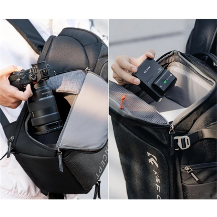 K&F Concept Alpha Air fotós hátizsák 25L, szürke