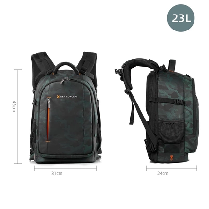 K&F Concept Beta Backpack 22 literes, fotós hátizsák, vízálló